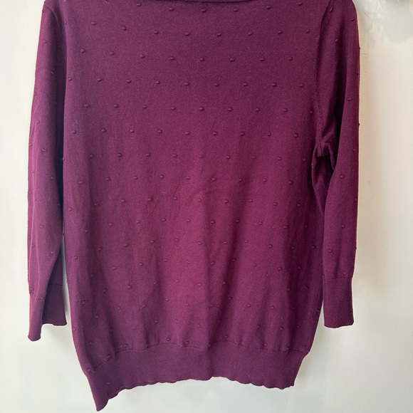 Ann Taylor Rich Plum Crew Neck Sweater - Picture 9 of 9